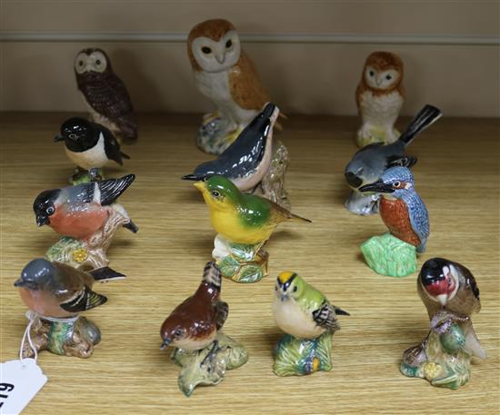 A group of Beswick birds